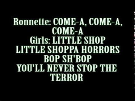 lyrics to little shop of horrors songs